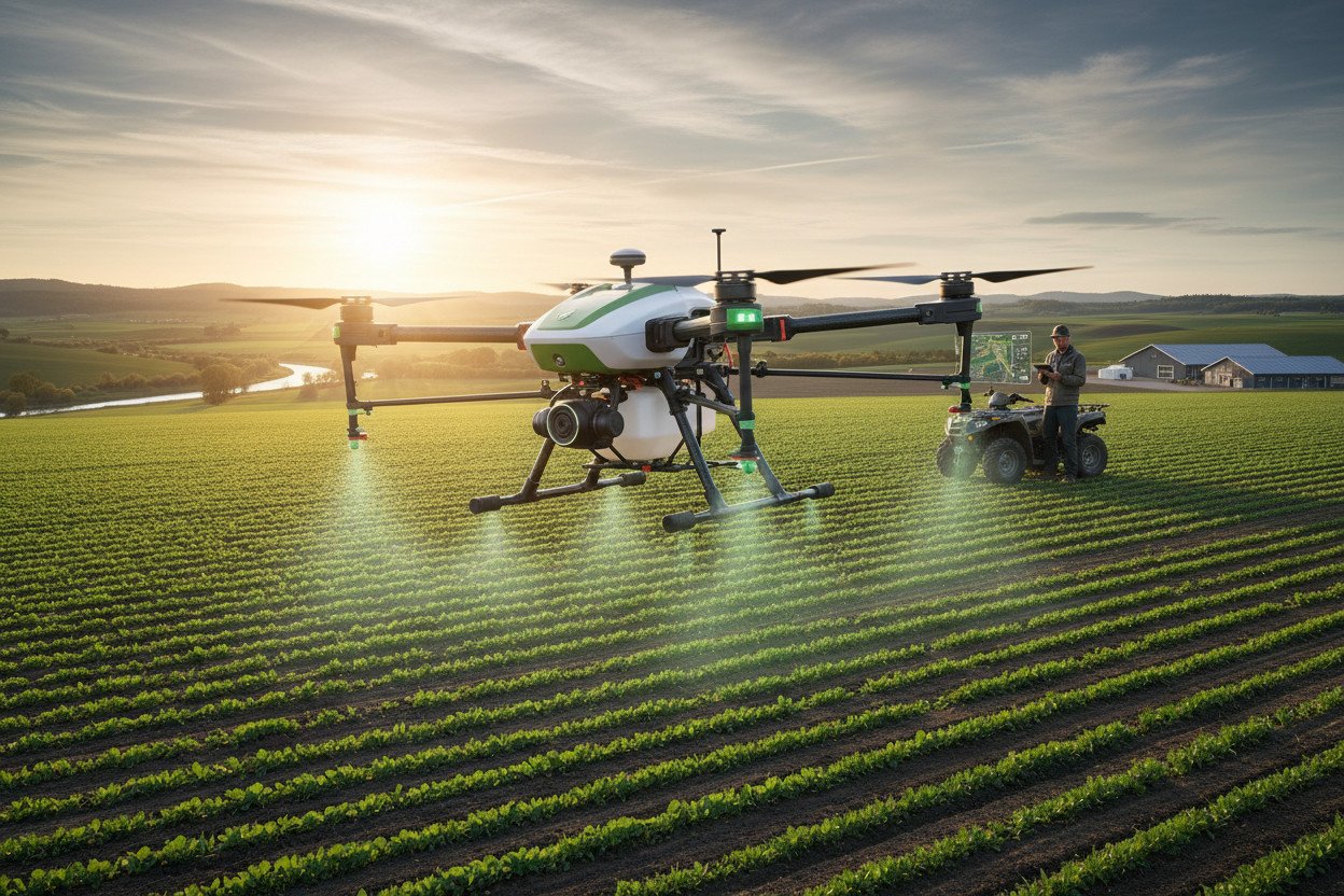 Drony rolnictwo — precyzja zamiast rutyny