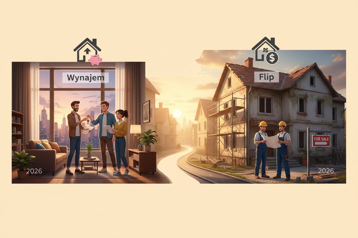 Dwa modele zarabiania na nieruchomościach — wynajem i flip
